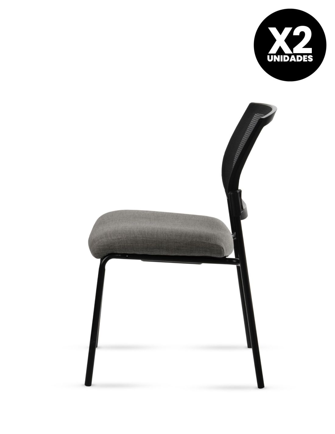 Silla Stol Negra ROLIC Fija Recepción - Calidad Premium - Directo de Fábrica