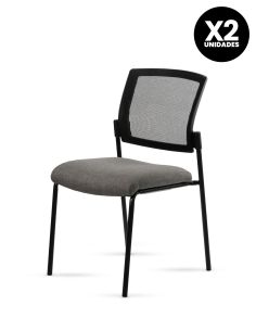 Silla Stol Negra ROLIC Fija Recepción - Calidad Premium - Directo de Fábrica