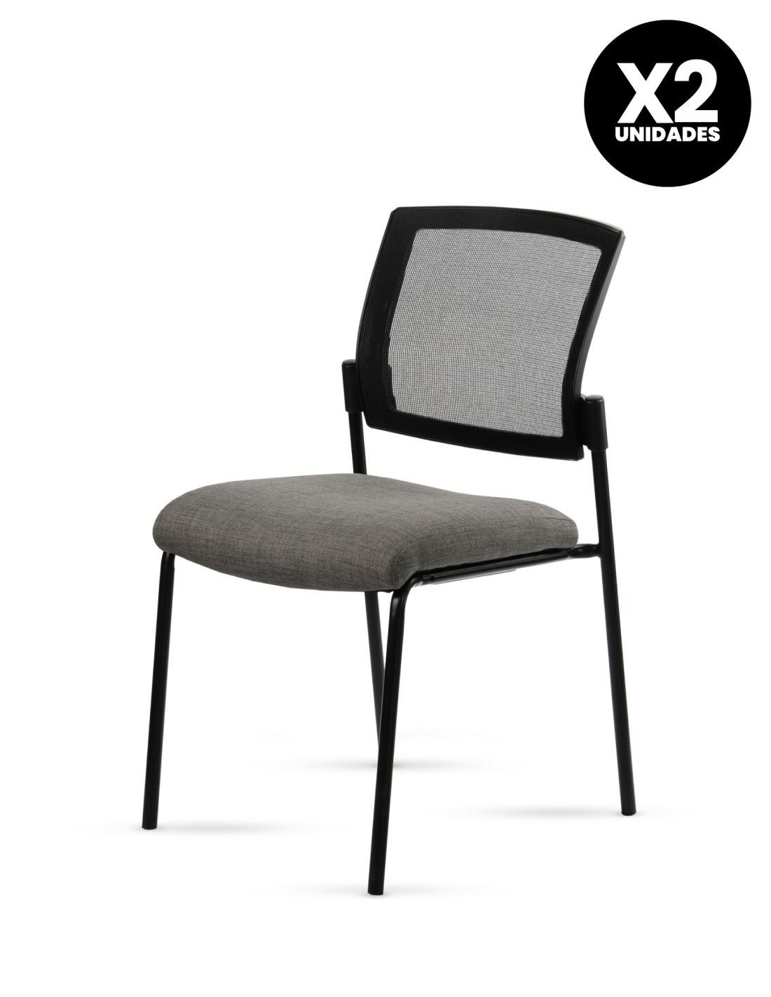 Silla Stol Negra ROLIC Fija Recepción - Calidad Premium - Directo de Fábrica