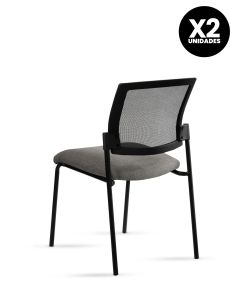 Silla Stol Negra ROLIC Fija Recepción - Calidad Premium - Directo de Fábrica 2