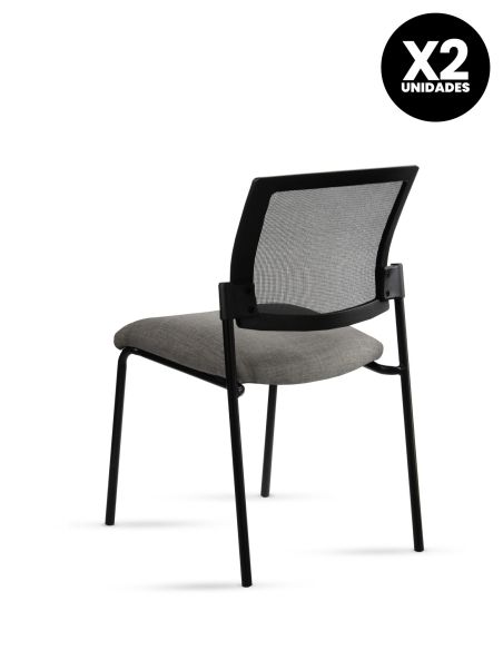 Silla Stol Negra ROLIC Fija Recepción - Calidad Premium - Directo de Fábrica Silla Stol Negra ROLIC Fija Recepción - Calidad Premium - Directo de Fábrica