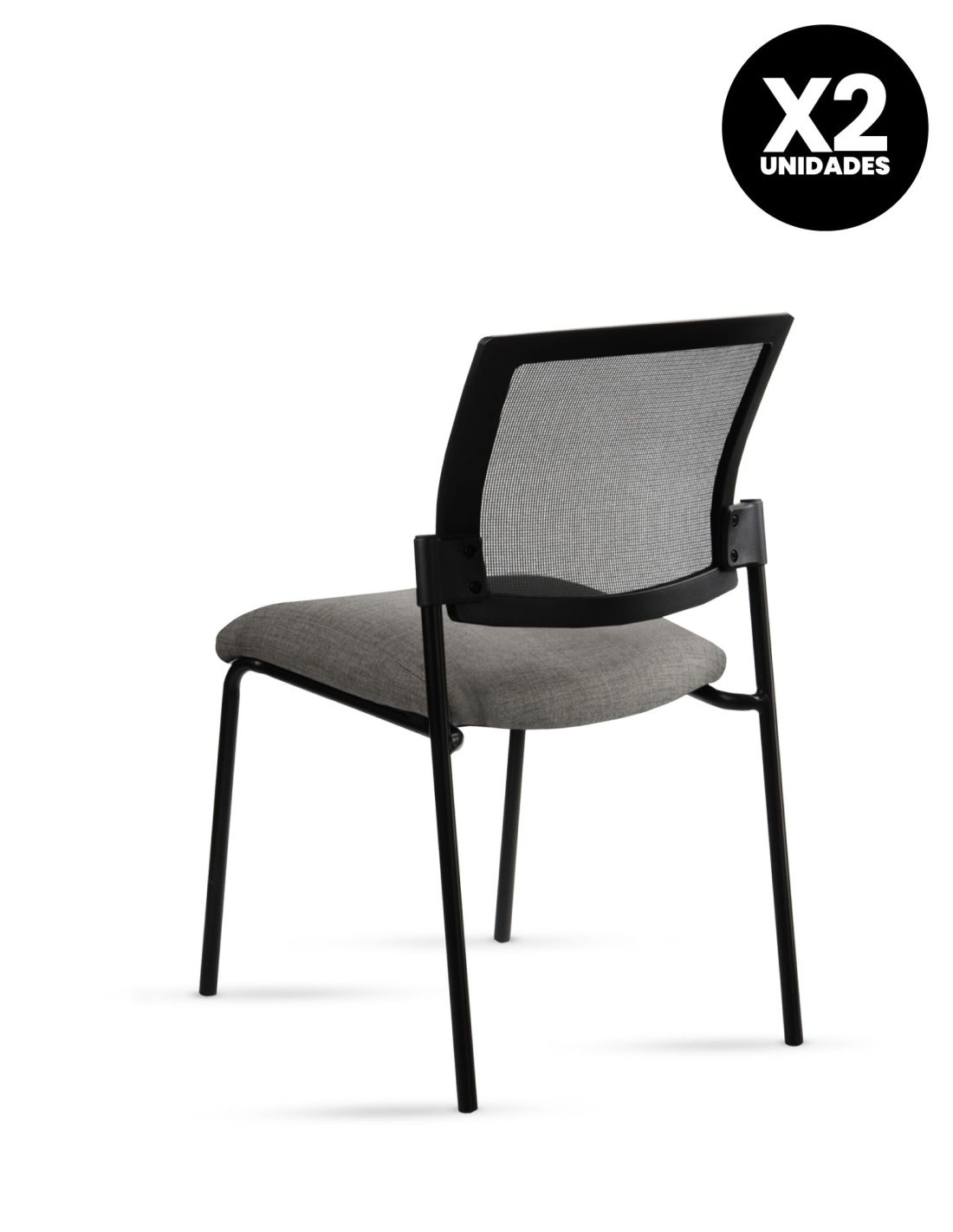 Silla Stol Negra ROLIC Fija Recepción - Calidad Premium - Directo de Fábrica