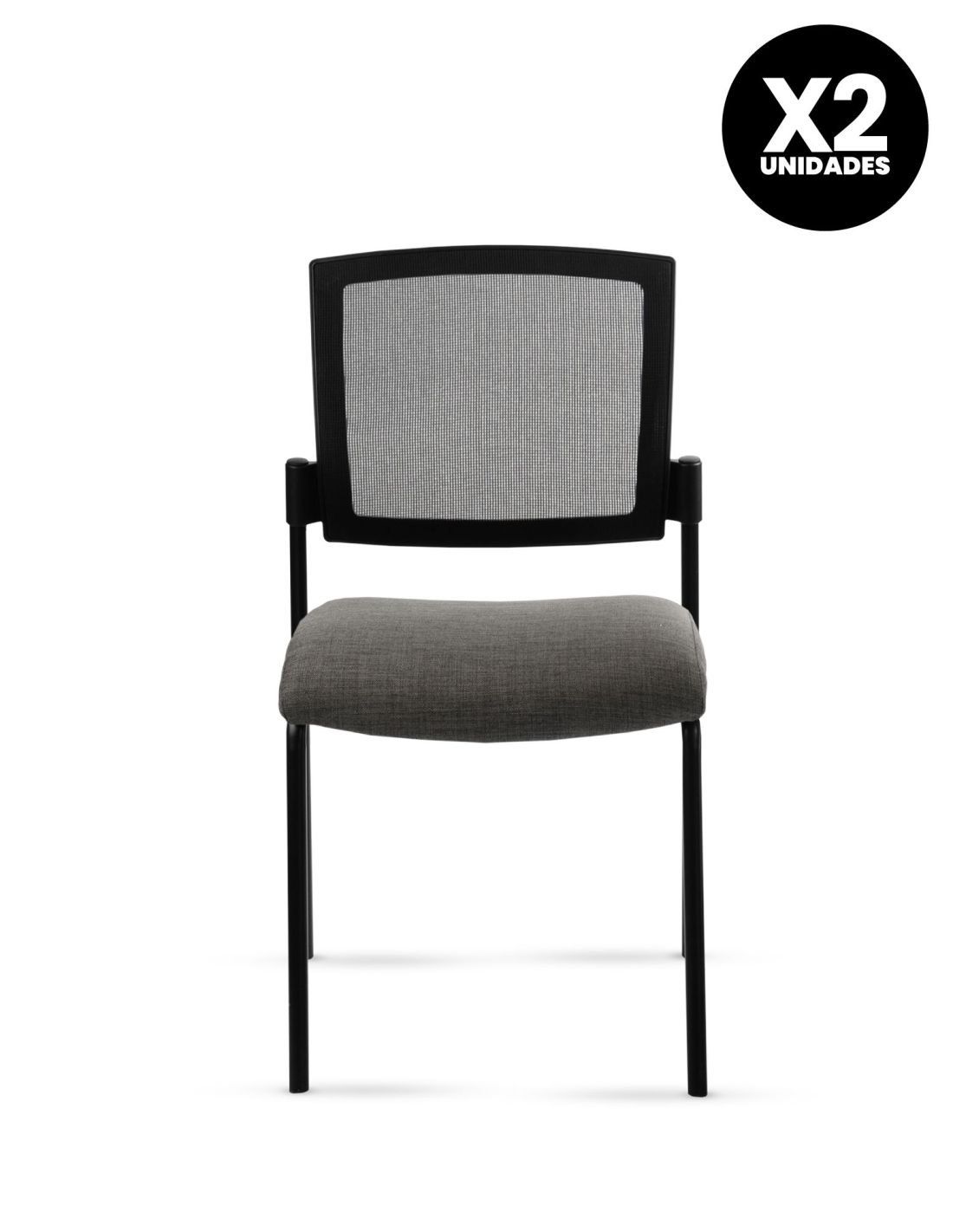 Silla Stol Negra ROLIC Fija Recepción - Calidad Premium - Directo de Fábrica