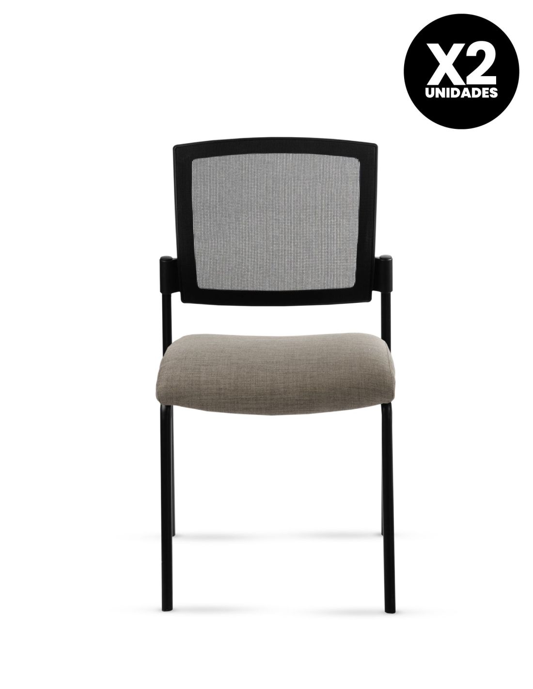 Silla Stol Negra ROLIC Fija Recepción - Calidad Premium - Directo de Fábrica