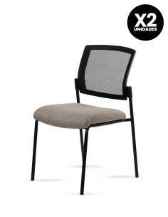 Silla Stol Negra ROLIC Fija Recepción - Calidad Premium - Directo de Fábrica