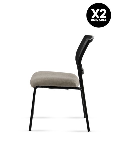Silla Stol Negra ROLIC Fija Recepción - Calidad Premium - Directo de Fábrica Silla Stol Negra ROLIC Fija Recepción - Calidad Premium - Directo de Fábrica
