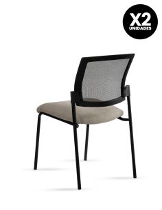 Silla Stol Negra ROLIC Fija Recepción - Calidad Premium - Directo de Fábrica 2