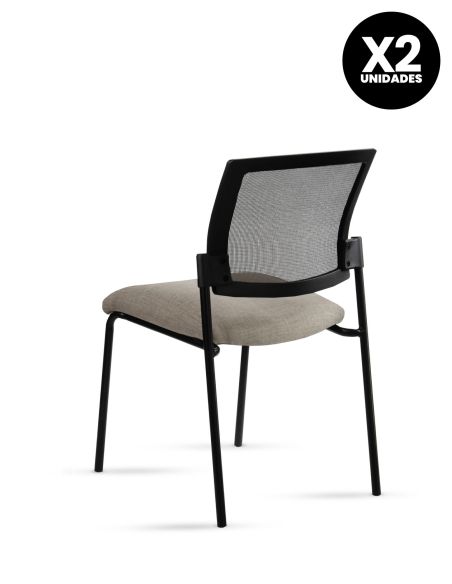 Silla Stol Negra ROLIC Fija Recepción - Calidad Premium - Directo de Fábrica Silla Stol Negra ROLIC Fija Recepción - Calidad Premium - Directo de Fábrica