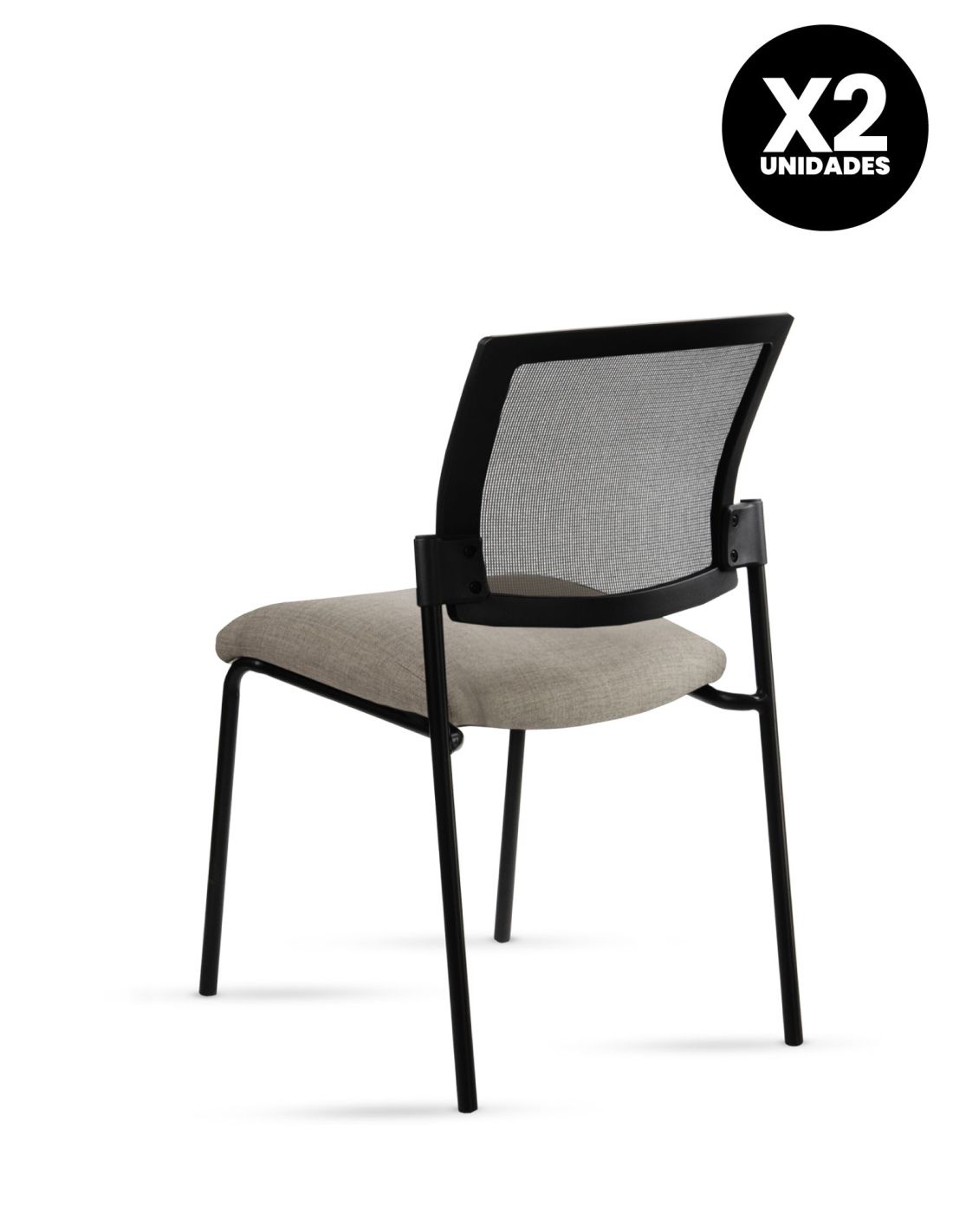 Silla Stol Negra ROLIC Fija Recepción - Calidad Premium - Directo de Fábrica