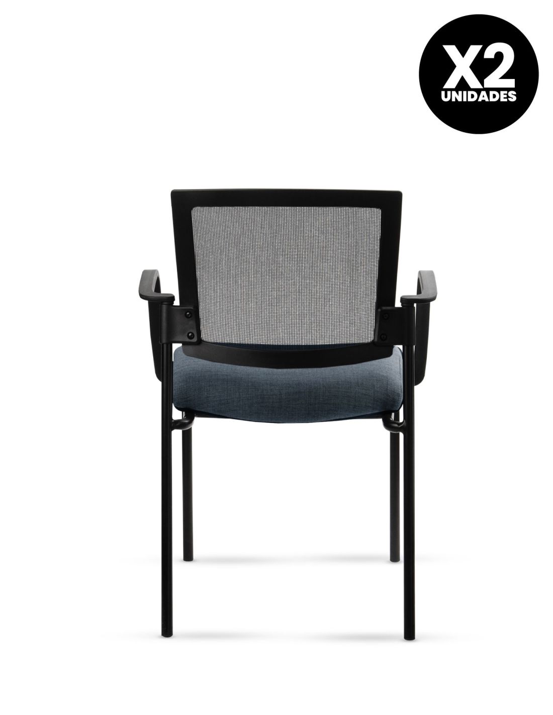 Silla Stol Negra ROLIC Fija Recepción - Calidad Premium - Directo de Fábrica