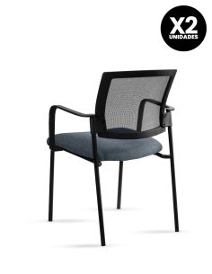 Silla Stol Negra ROLIC Fija Recepción - Calidad Premium - Directo de Fábrica 2