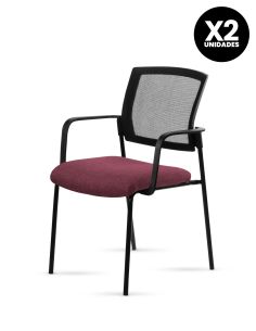 Silla Stol Negra ROLIC Fija Recepción - Calidad Premium - Directo de Fábrica