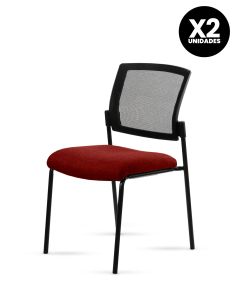 Silla Stol Negra ROLIC Fija Recepción - Calidad Premium - Directo de Fábrica