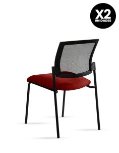 Silla Stol Negra ROLIC Fija Recepción - Calidad Premium - Directo de Fábrica 2