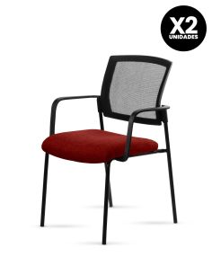 Silla Stol Negra ROLIC Fija Recepción - Calidad Premium - Directo de Fábrica