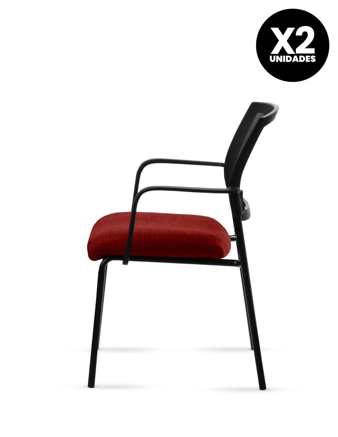 Silla Stol Negra ROLIC Fija Recepción - Calidad Premium - Directo de Fábrica