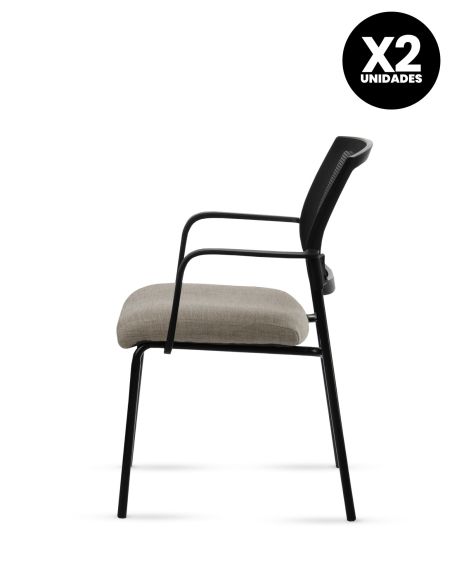 Silla Stol Negra ROLIC Fija Recepción - Calidad Premium - Directo de Fábrica Silla Stol Negra ROLIC Fija Recepción - Calidad Premium - Directo de Fábrica