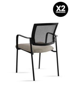 Silla Stol Negra ROLIC Fija Recepción - Calidad Premium - Directo de Fábrica 2