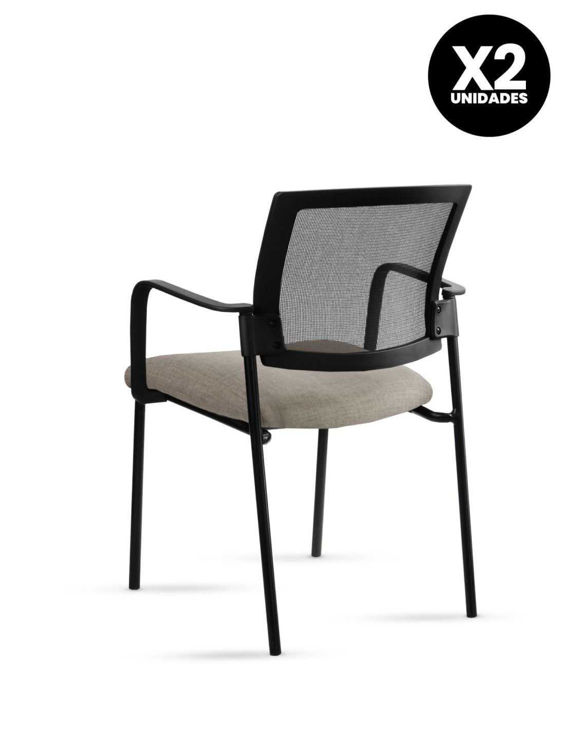 Silla Stol Negra ROLIC Fija Recepción - Calidad Premium - Directo de Fábrica