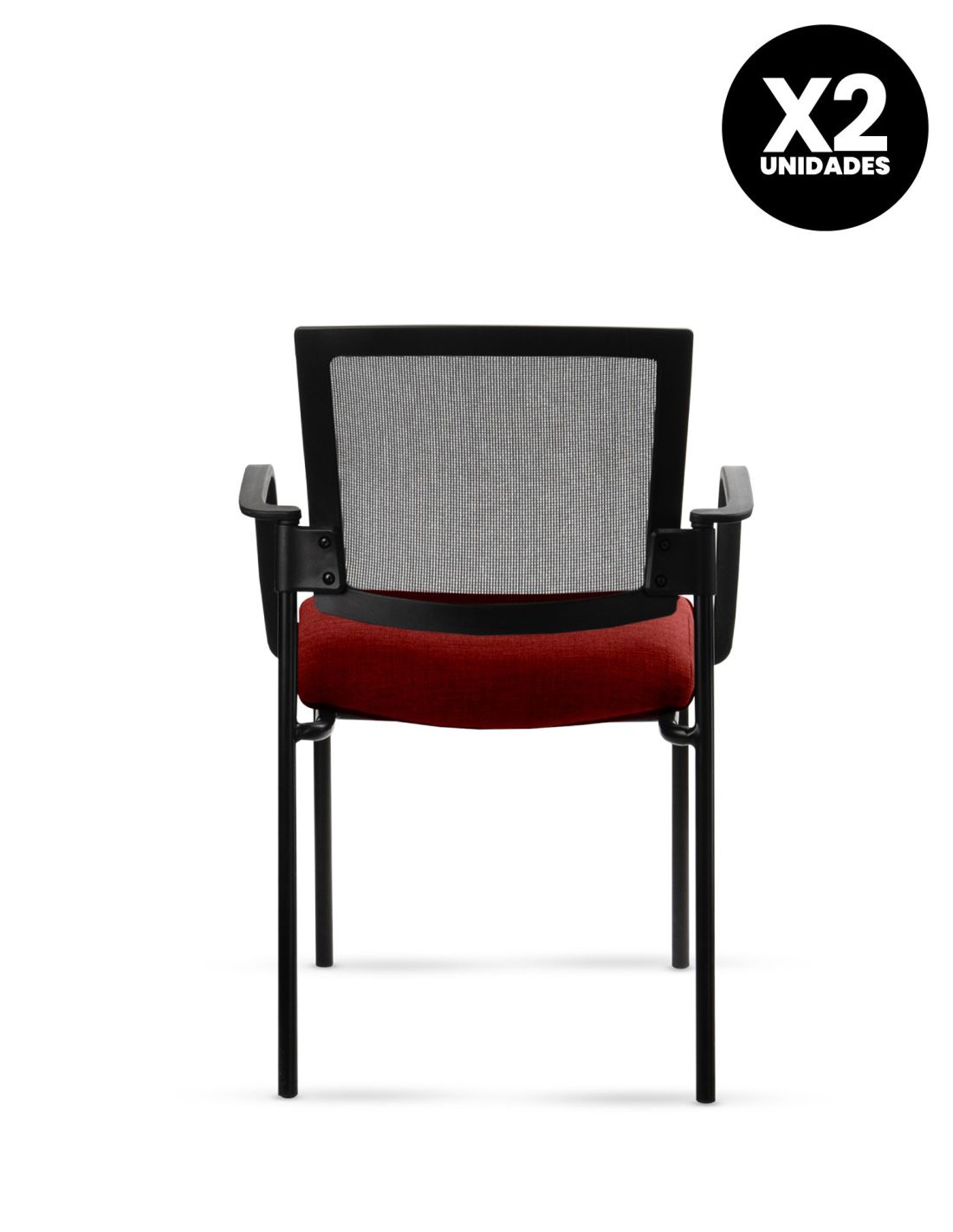 Silla Stol Negra ROLIC Fija Recepción - Calidad Premium - Directo de Fábrica