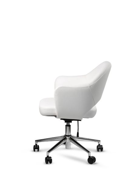 Sillón Blanco Saarinen Rolic Giratorio - Peluquería - Oficina - Salas de Reunión.