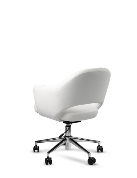 Sillón Blanco Saarinen Rolic Giratorio - Peluquería - Oficina - Salas de Reunión.