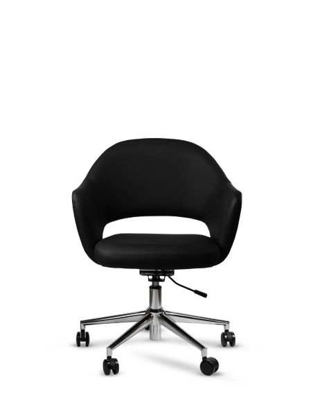 Sillón Peluquería Saarinen Giratorio Cuero Sintético - Fabricante en Argentina