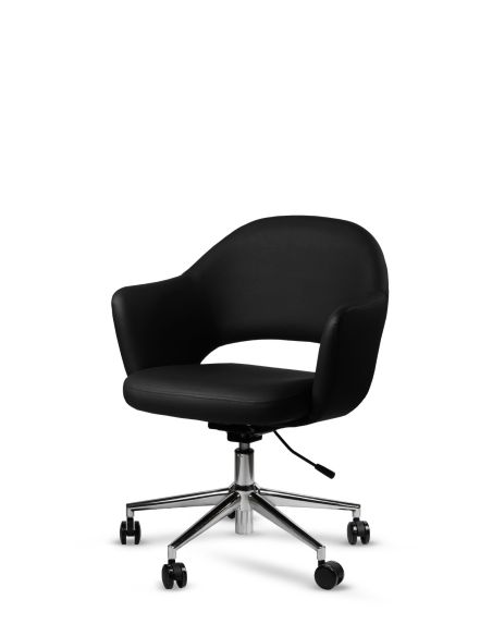 Sillón Peluquería Saarinen Giratorio Cuero Sintético - Fabricante en Argentina