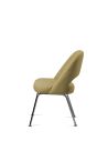 Silla Saarinen Tapizada Verde con Patas Cromadas