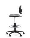 Silla cajera Industrial con Respaldo BLOC Aro Regulable Cromado