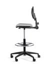 Silla Cajera Industrial con respaldo ORBIT CP Aro Regulable Cromado