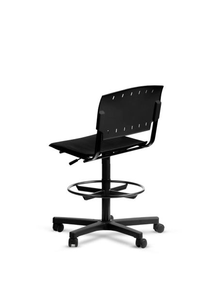 Silla Plastica Alta con Aro