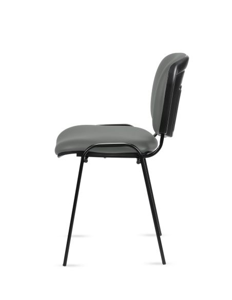 Silla Tapizada GRIS ISO Apilable - Lavable - Fija