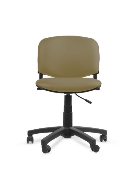 Silla ISO Giratoria Negra sin apoyabrazos - Ideal Peluquería