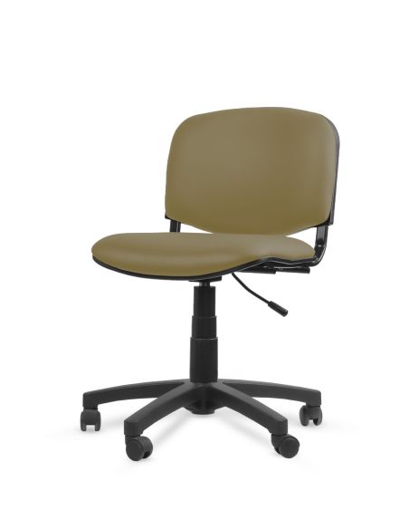 Silla ISO Giratoria Negra sin apoyabrazos - Ideal Peluquería