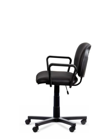 Silla Giratoria Reforzada ISO Neumática con Apoyabrazos