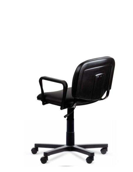 Silla Giratoria Reforzada ISO Neumática con Apoyabrazos