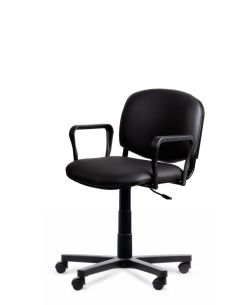 Silla Giratoria Reforzada ISO Neumática con Apoyabrazos