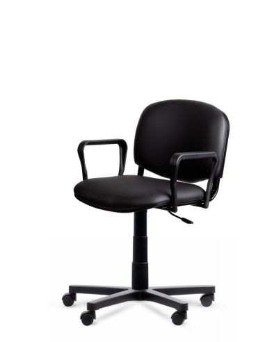 Silla Giratoria Reforzada ISO Neumática con Apoyabrazos