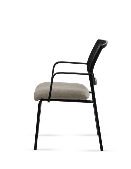 Silla Stol Negra ROLIC Fija Recepción - Calidad Premium - Directo de Fábrica