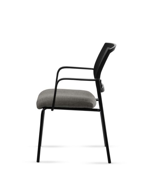 Silla Stol Negra ROLIC Fija Recepción - Calidad Premium - Directo de Fábrica