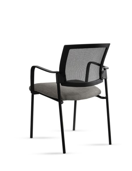 Silla Stol Negra ROLIC Fija Recepción - Calidad Premium - Directo de Fábrica