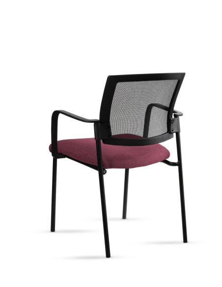 Silla Stol Negra ROLIC Fija Recepción - Calidad Premium - Directo de Fábrica