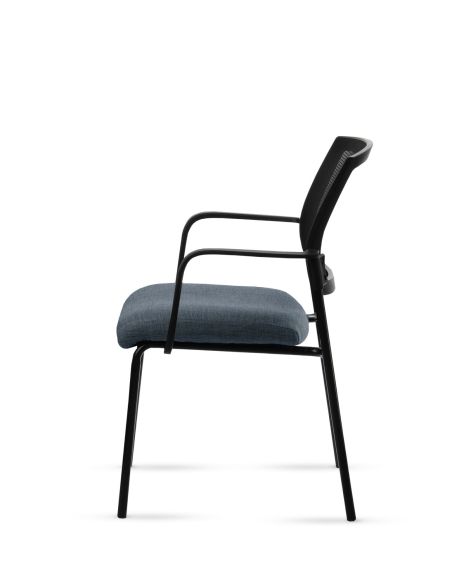 Silla Stol Negra ROLIC Fija Recepción - Calidad Premium - Directo de Fábrica