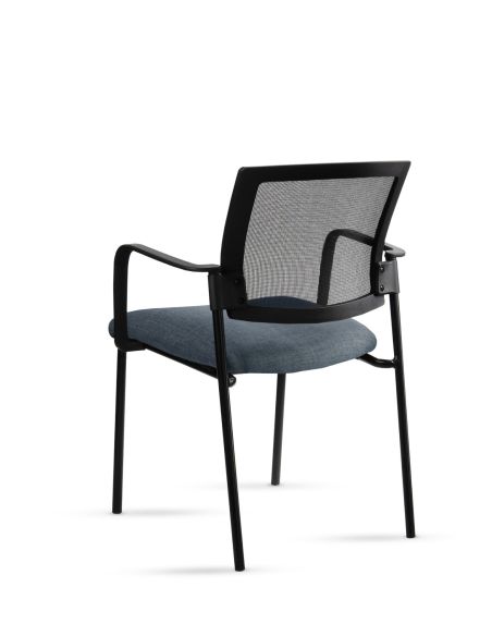 Silla Stol Negra ROLIC Fija Recepción - Calidad Premium - Directo de Fábrica