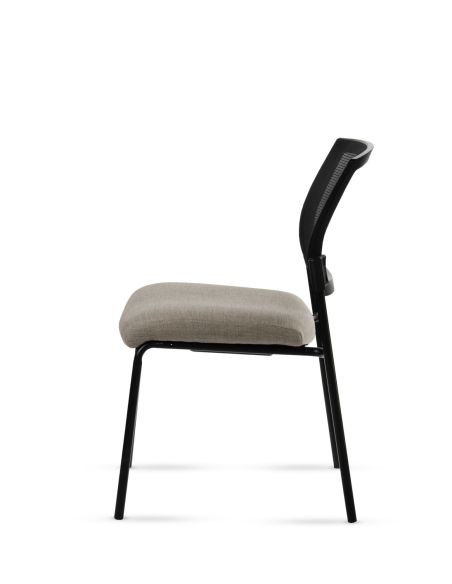 Silla Stol Negra ROLIC Fija Recepción - Calidad Premium - Directo de Fábrica