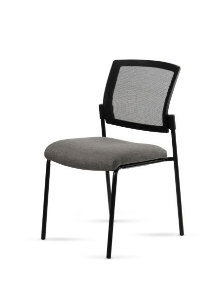 Silla Stol Negra ROLIC Fija Recepción - Calidad Premium - Directo de Fábrica