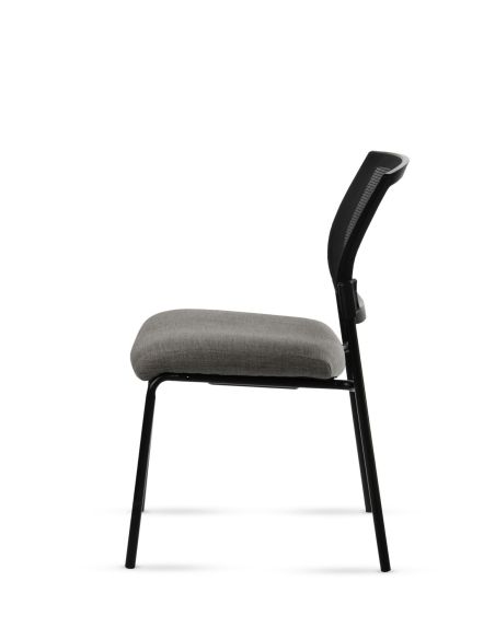 Silla Stol Negra ROLIC Fija Recepción - Calidad Premium - Directo de Fábrica