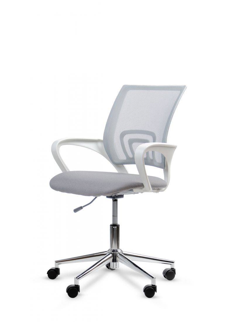 Silla Giro Blanca Neumatica (Marathon gris)