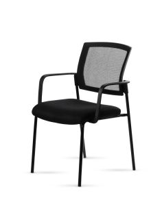 Silla Stol Negra ROLIC Fija Recepción - Calidad Premium - Directo de Fábrica